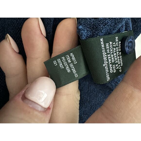 Rodd & Gunn 2XL Men Polo Pullover Original Fit Sweater Blue Cotton J41 - Picture 8 of 9